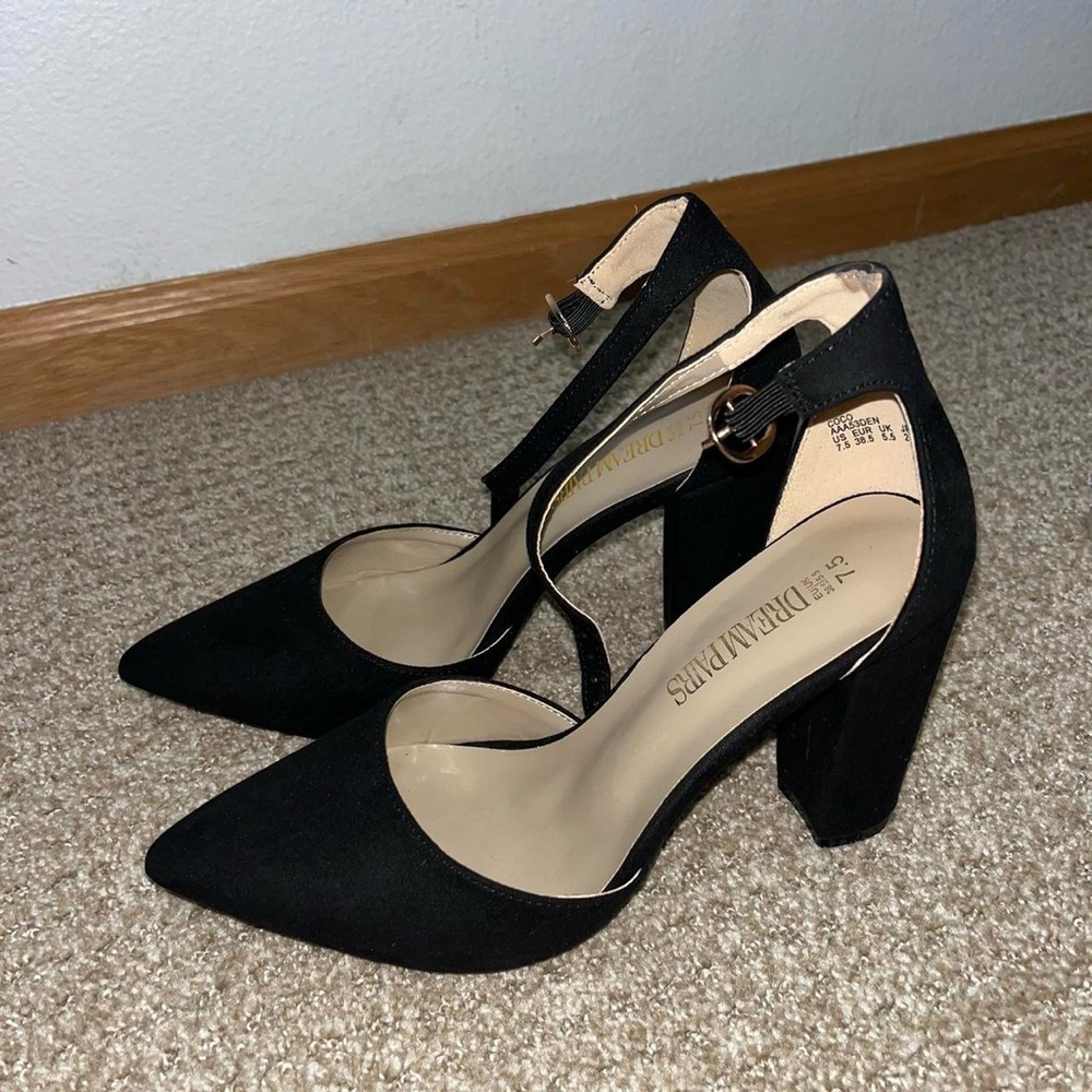 Black Closed Toe Heels